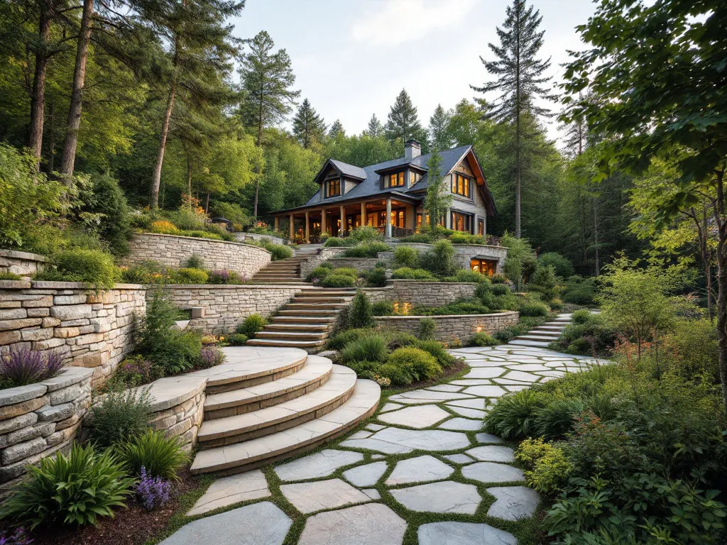 Cottage with Beautiful Stone Paths and Gardens