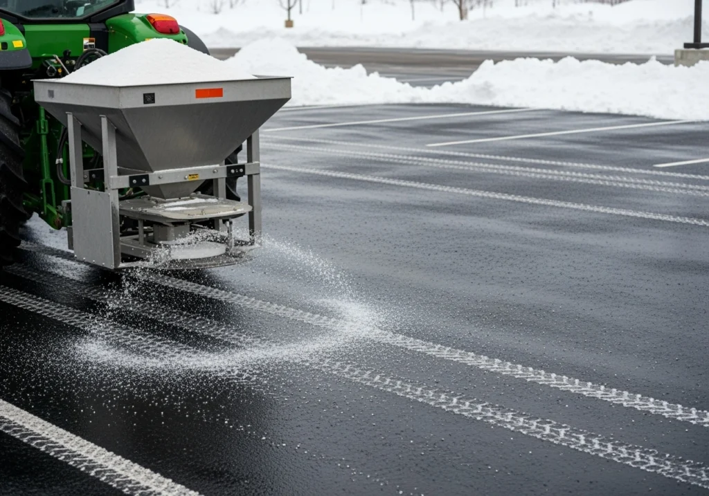 Book Commercial Snow Removal Early in Muskoka 1 Muskoka Landscapes and Design Commercial Snow Removal Salt Spreading