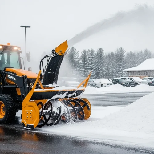 Commercial Snow Removal Muskoka 4 Muskoka Landscapes and Design Commercial Snow Removal Tractor Snowblower