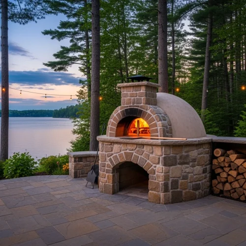 Muskoka Landscapes and Design Outdoor Stone Pizza Oven